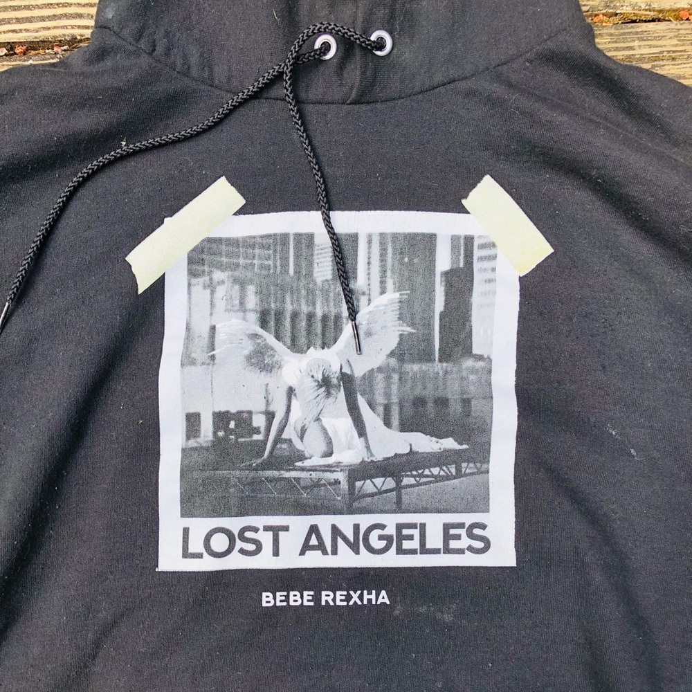 Champion Hoodie “Lost Angeles” Y2K Graphic Vintage Hoodie - Picture 2 of 4
